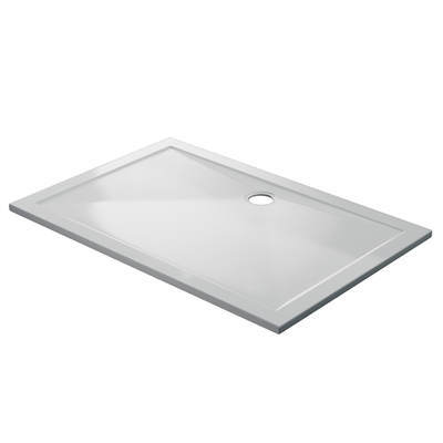  Corsair 1300 x 800mm 25mm Rectangular Shower Tray - White 