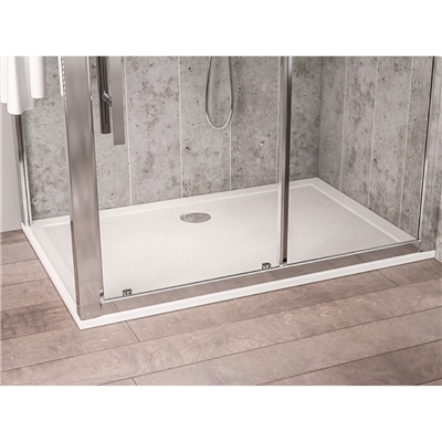  Corsair Anti-Slip 900 x 800mm 25mm Rectangular Shower Tray - White 