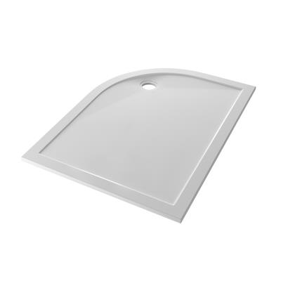  Corsair Anti-Slip 1100 x 800mm Offset Quad Left Hand (LH) 25mm Shower Tray - White 