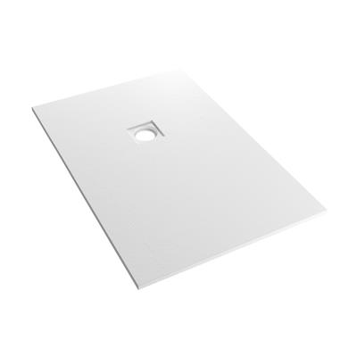  Crossland  1000 x 800mm Rectangular Shower Tray with Slate Finish - White