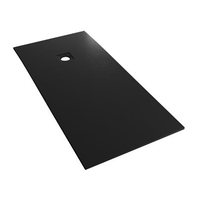  Crossland  1600 x 700mm Rectangular  Shower tray with Slate Finish - Black