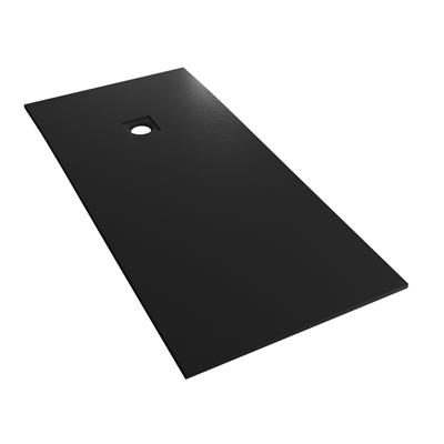  Crossland  1700 x 700mm Rectangular Shower tray with Slate Finish - Black