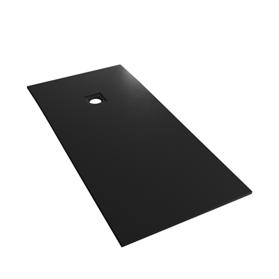  Crossland  1700 x 900mm Rectangular Shower tray with Slate Finish - Black