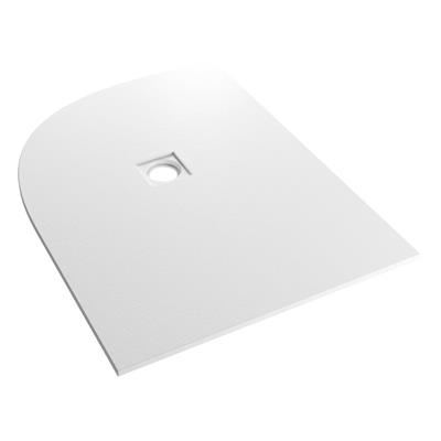  Crossland  1200 x 900mm Left Hand (LH) Offset Quad Shower Tray with Slate Finish - White