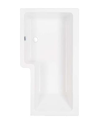 Carron Clearance:  Quantum Showerbath LH 1500 5mm White