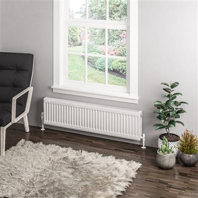 Type 11 Compact Panel Radiator 300 x 1200 Gloss White