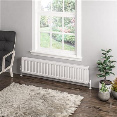 Type 11 Compact Panel Radiator 300 x 1400 Gloss White