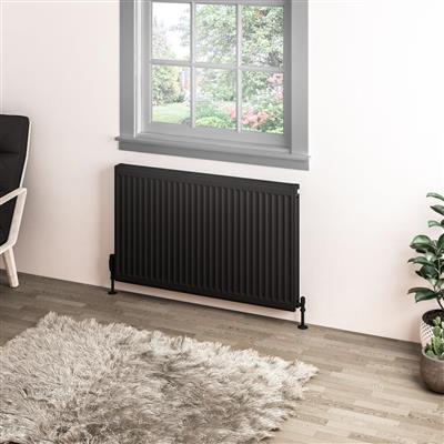 Type 11 Compact Panel Radiator 600 x 1000 Matt Black