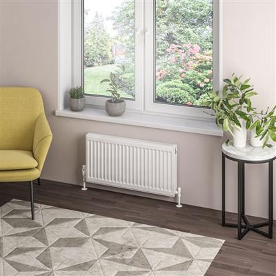 Type 21 Compact Panel Radiator 400 x 800 Gloss White