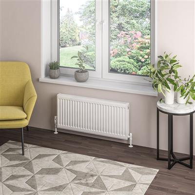 Type 21 Compact Panel Radiator 400 x 900 Gloss White