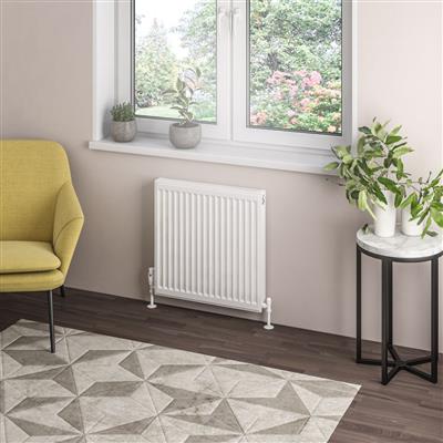 Type 21 Compact Panel Radiator 600 x 600 Gloss White