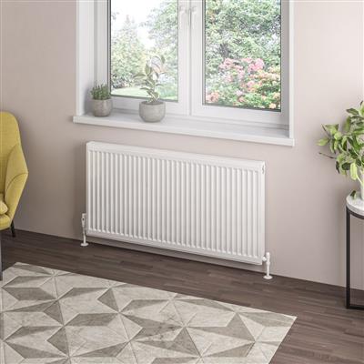 Type 21 Compact Panel Radiator 600 x 1200 Gloss White