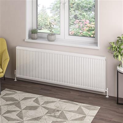 Type 21 Compact Panel Radiator 600 x 1800 Gloss White