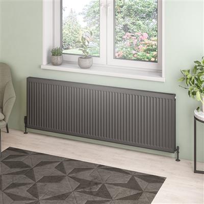 Type 21 Compact Panel Radiator 600 x 1800 Matt Anthracite