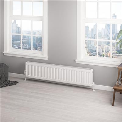 Type 22 Compact Panel Radiator 300 x 1400 Gloss White