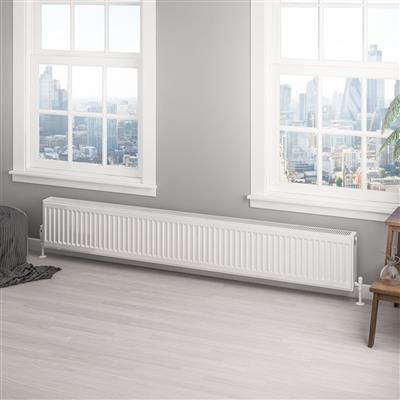 Type 22 Compact Panel Radiator 300 x 2000 Gloss White