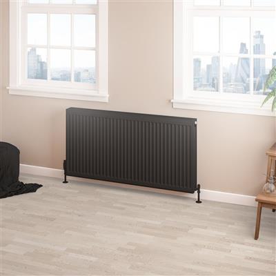 Type 22 Compact Panel Radiator 600 x 1200 Matt Black