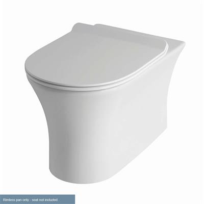 Northall High Level Back To Wall WC Pan with Fixings - White