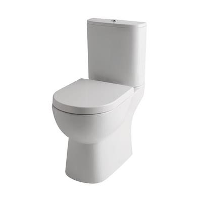 Farringdon Close Coupled WC Pan with Fixings - White