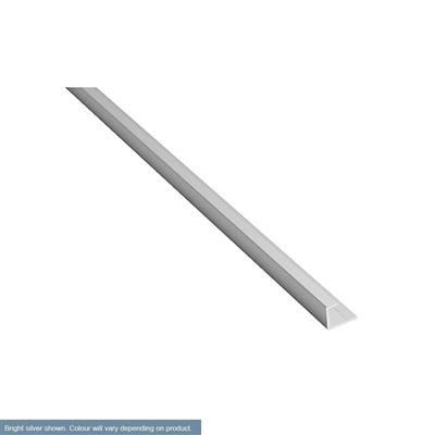 Widepanel aluminium end U Bright silver