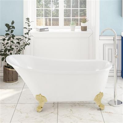 Richmond 1620 x 690 x 760mm (430mm Depth) Freestanding Bath - White