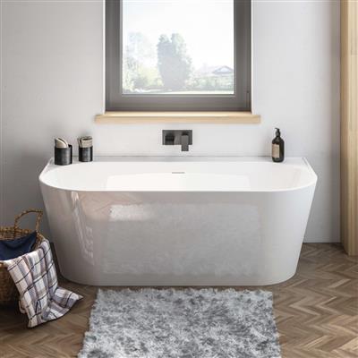 Brockland 1600 x 750 x 575mm (450mm Depth) Freestanding Bath - White