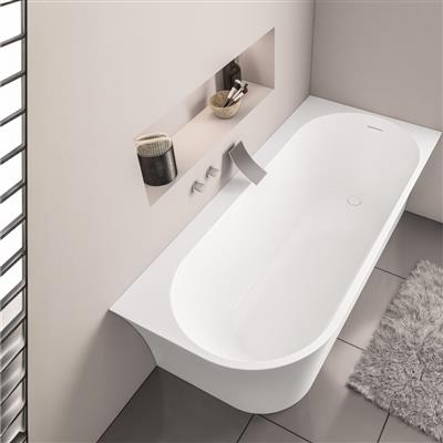 Radcot 1650 x 750 x 590mm (450mm Depth) Left Hand (LH) Bath - White