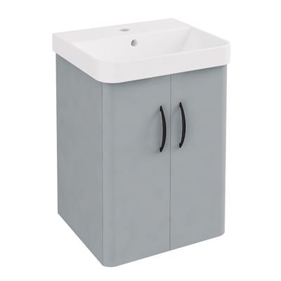 Cavone II 40CM 2 Door Wall Hung Basin Vanity Unit - Grey