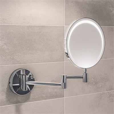 Round LED vanity mirror