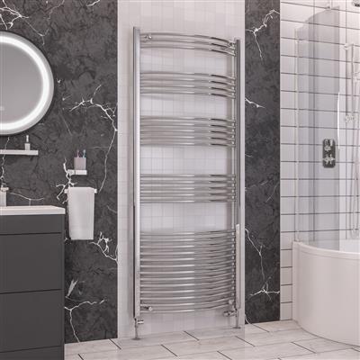 Wendover Curved Multirail 1800 x 750 Chrome