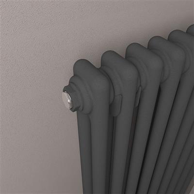 Imperia 2 Column Radiator 600 x 1145mm Matt Anthracite