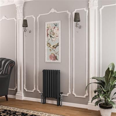 Imperia 3 Column Radiator 600 x 425mm Matt Anthracite