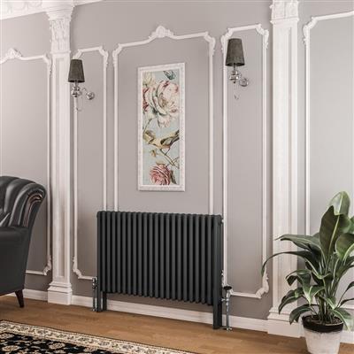 Imperia 3 Column Radiator 600 x 1010mm Matt Anthracite