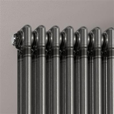 Imperia 2 Column Radiator 600 x 605mm Bare Metal