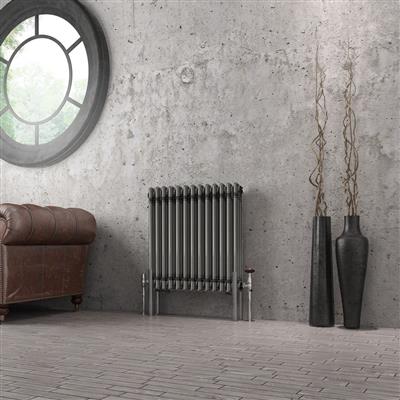 Imperia 3 Column Radiator 600 x 605mm Bare Metal