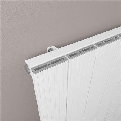 Mersey 1800 x 470 Aluminium Radiator Matt White