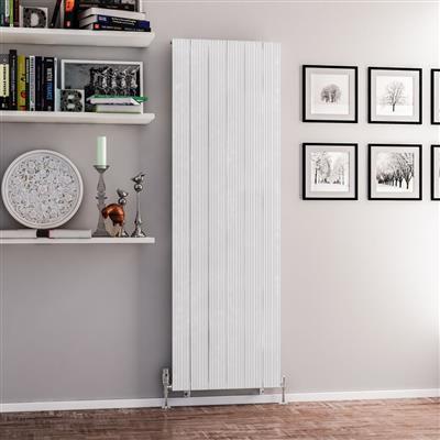 Mersey 1800 x 565 Aluminium Radiator Matt White