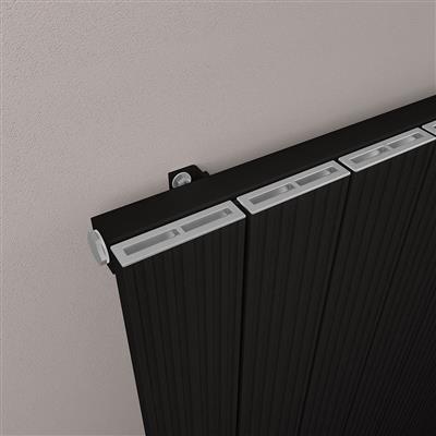 Mersey 1800 x 280 Aluminium Radiator Matt Black