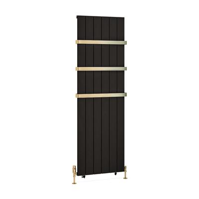 Mersey 1800 x 565 Aluminium Radiator Matt Black