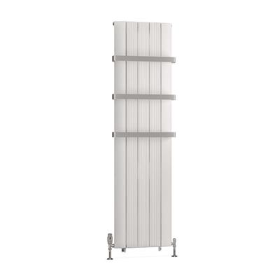 Trent 1800 x 470 Aluminium Radiator Matt White