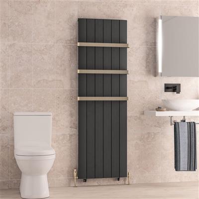 Trent 1800 x 565 Aluminium Radiator Matt Anthracite