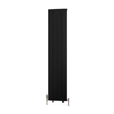 Trent 1800 x 375 Aluminium Radiator Matt Black