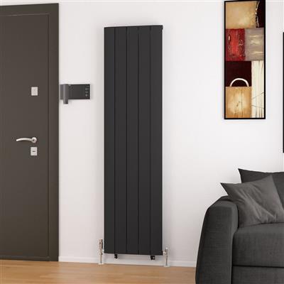 Trent 1800 x 470 Aluminium Radiator Matt Black