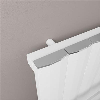 Derwent 1800 x 304 Dry Element Aluminium Radiator Matt White