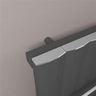 Derwent 1800 x 504 Dry Element Aluminium Radiator Matt Anthracite