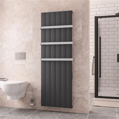 Derwent 1800 x 604 Dry Element Aluminium Radiator Matt Anthracite