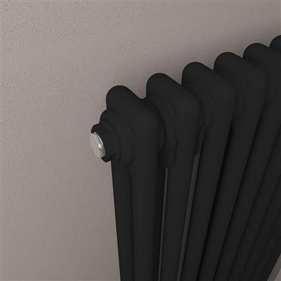 Imperia 2 Column Radiator 300 x 1145mm Matt Black