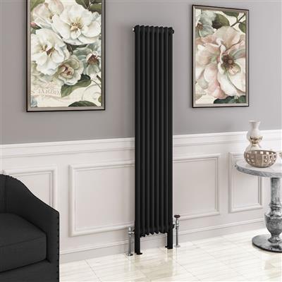 Imperia 2 Column Radiator 1800 x 380mm Matt Black