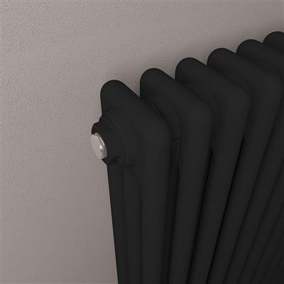 Imperia 3 Column Radiator 600 x 830mm Matt Black