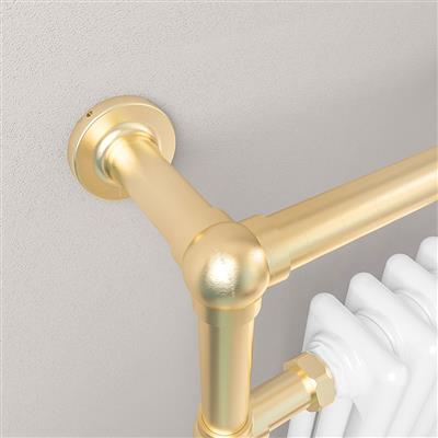 Avon 960 x 429 Brushed Brass / Gloss White